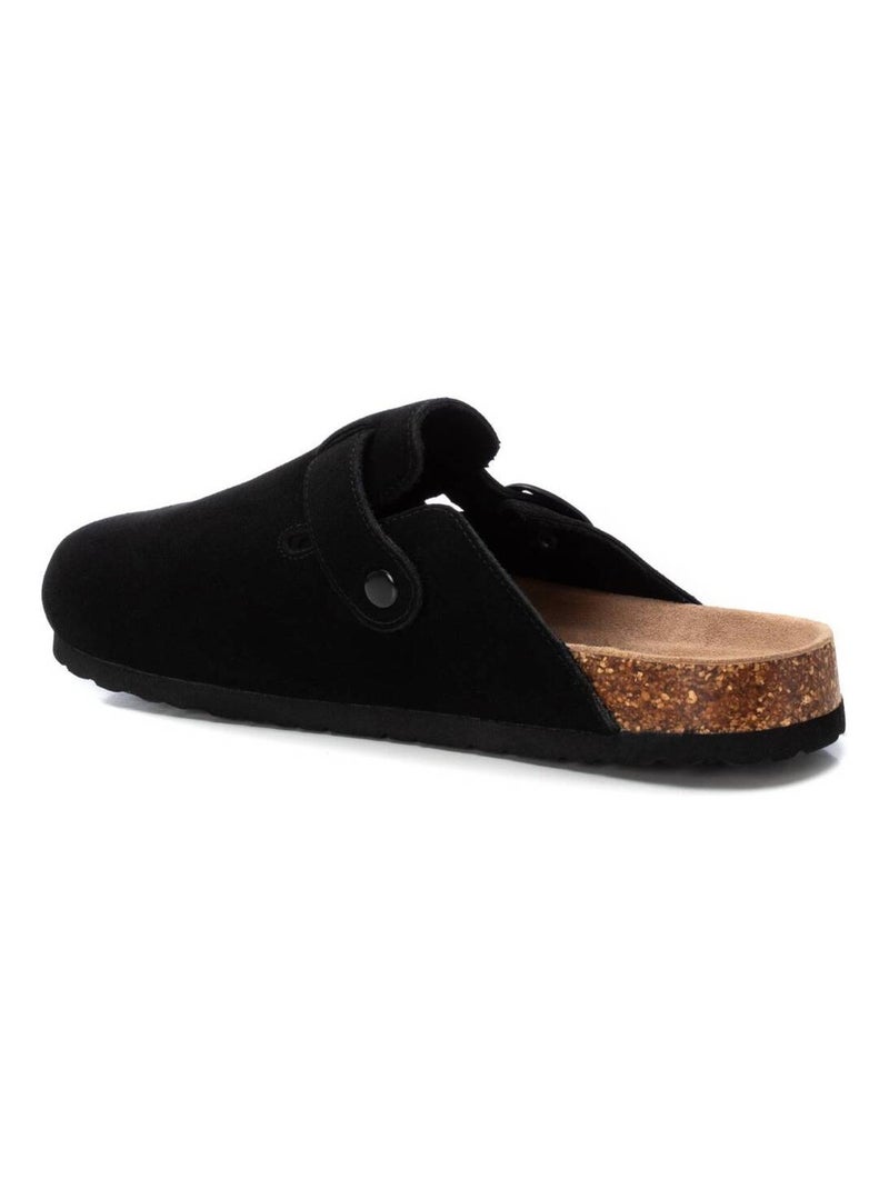 Sabots homme en cuir Noir - Kiabi