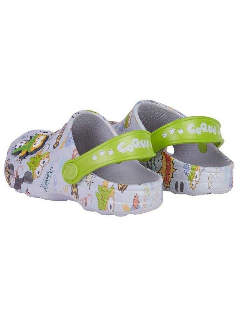 Sabots motif/style petite grenouille - coqui Blanc Vert - Kiabi