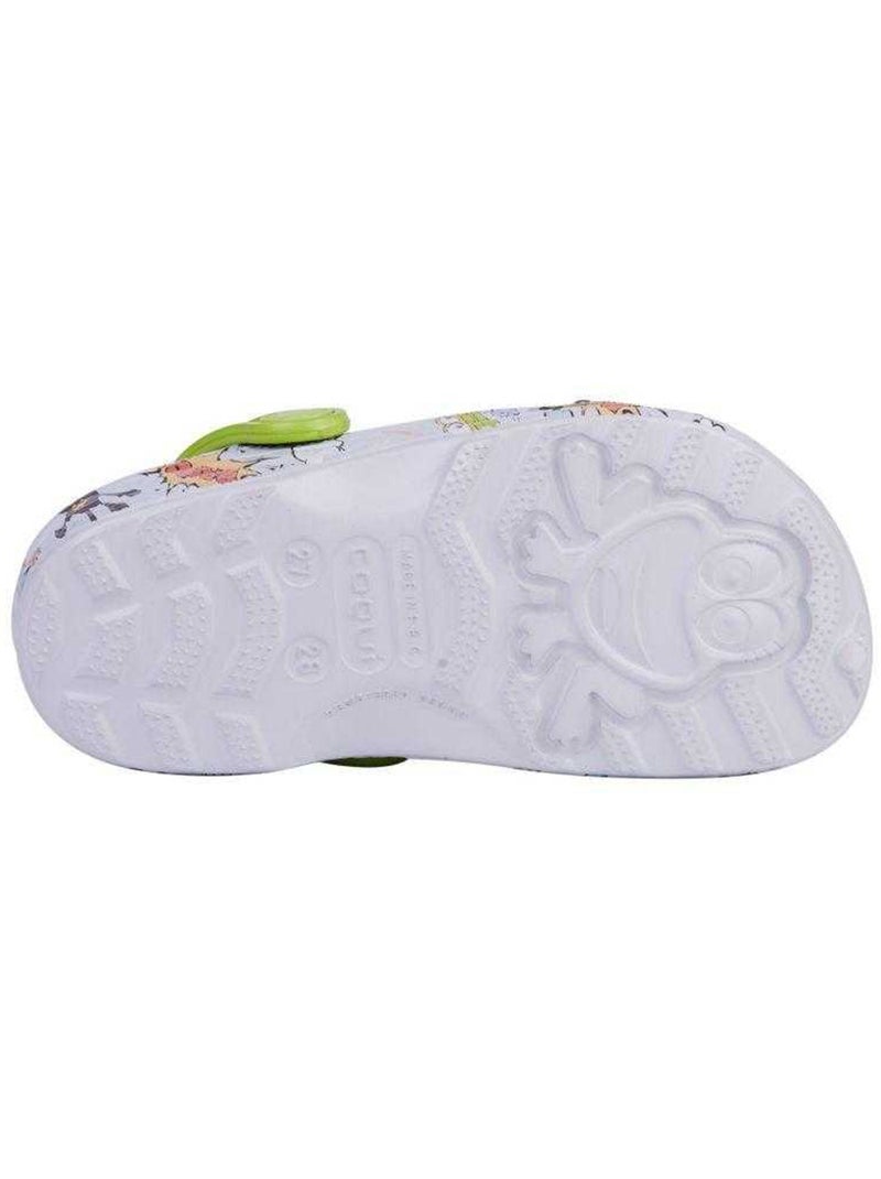 Sabots motif/style petite grenouille - coqui Blanc Vert - Kiabi