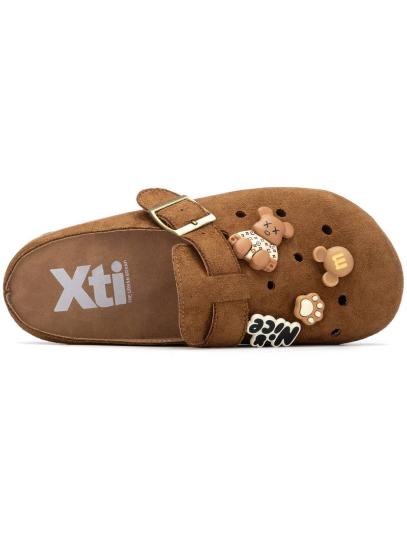 Sabots plats femme Camel - Kiabi