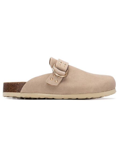 Sabots plats femme en cuir - Kiabi Sabots plats femme en cuir - Kiabi