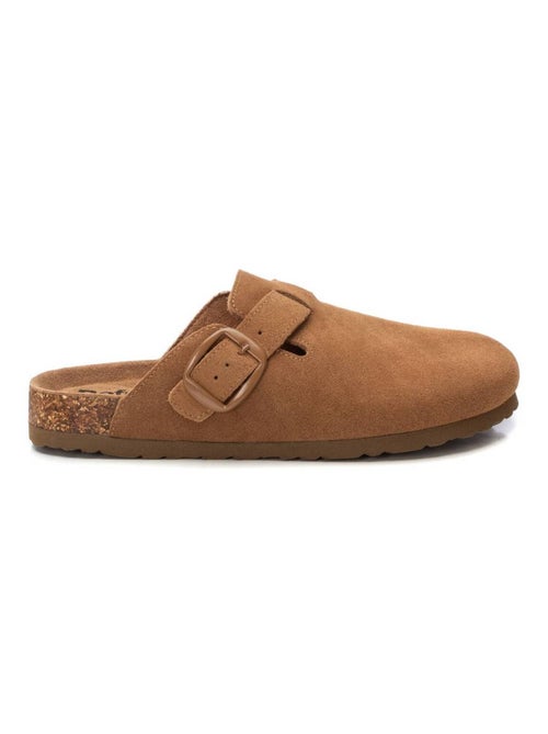 Sabots plats femme en cuir - Kiabi
