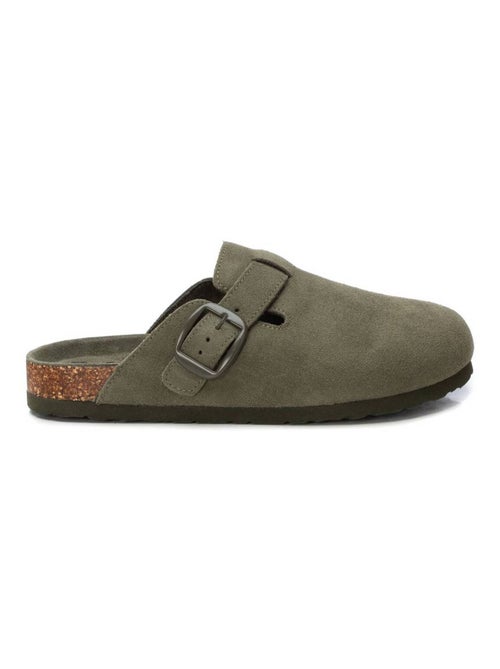 Sabots plats femme en cuir - Kiabi