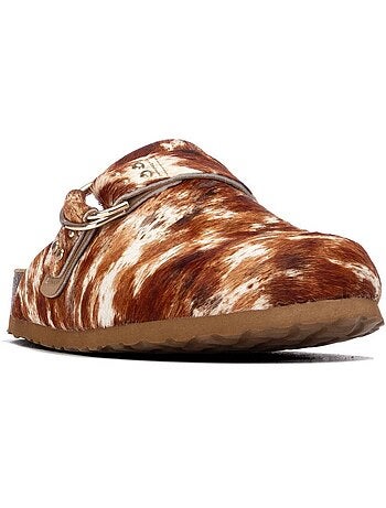 Sabots plats femme en cuir
