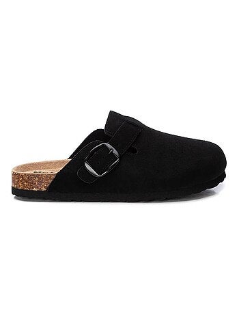 Sabots plats femme en cuir