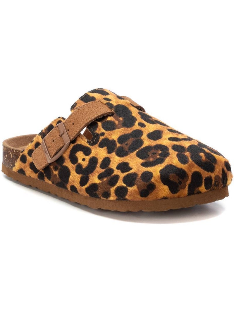 Sabots plats femme en cuir Noir Marron - Kiabi