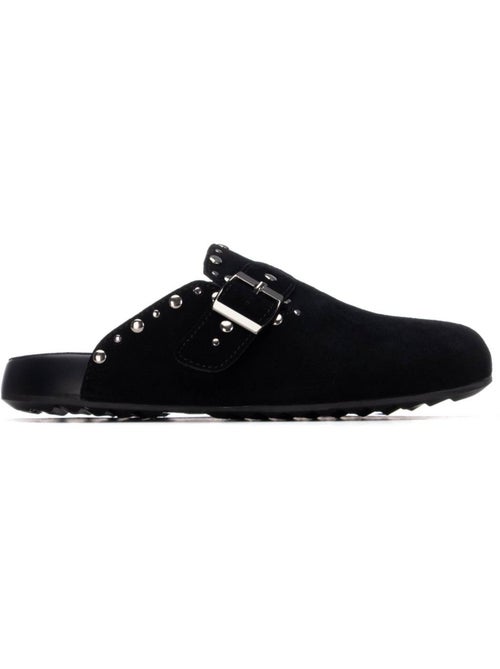Sabots plats femme en cuir - Kiabi
