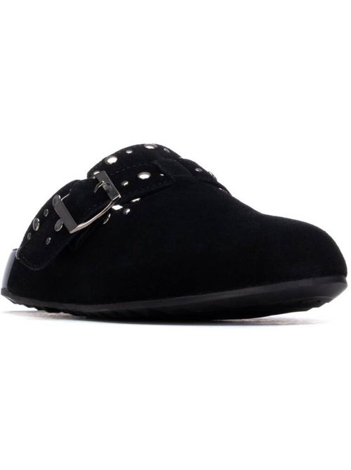 Sabots plats femme en cuir - Kiabi