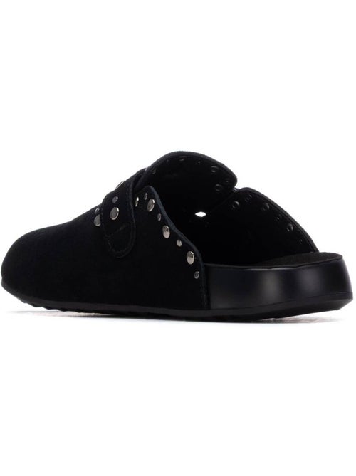 Sabots plats femme en cuir - Kiabi