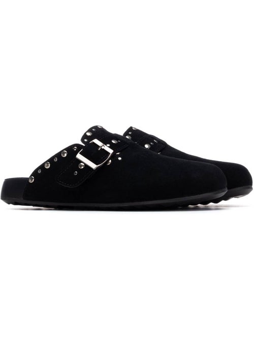Sabots plats femme en cuir - Kiabi