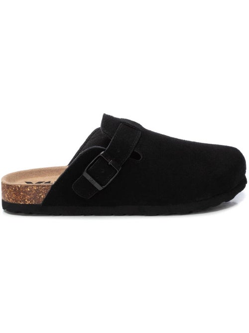 Sabots plats femme en cuir - Kiabi