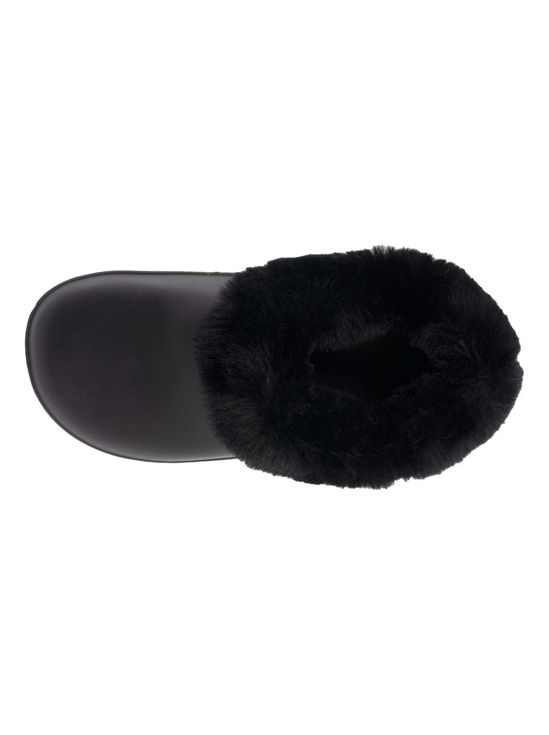 Sabots sabot très confortable avec chaussettes fourrée amovible  Isotoner Noir - Kiabi