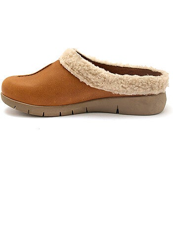 Sabots semelle amovible cuir velours - PEDICONFORT