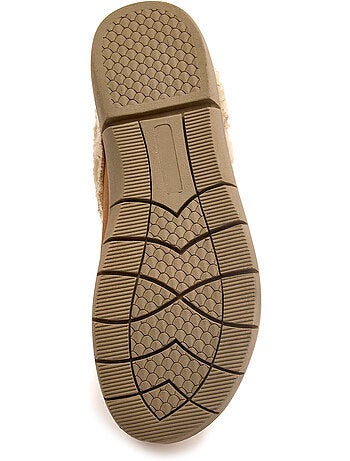 Sabots semelle amovible cuir velours