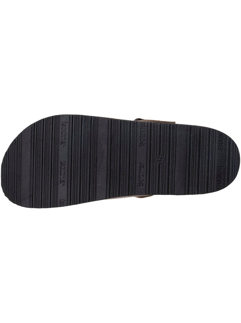 Sabots semelle extra-flex, légère, patch talon confort  Isotoner Taupe - Kiabi