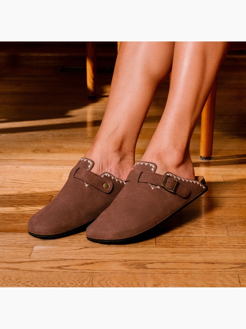 Sabots semelle extra-flex, légère, patch talon ultra confort  Isotoner Marron chocolat - Kiabi