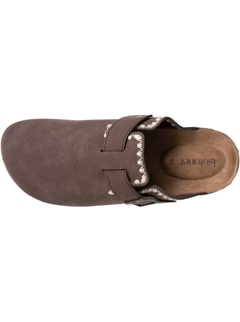 Sabots semelle extra-flex, légère, patch talon ultra confort  Isotoner Marron chocolat - Kiabi