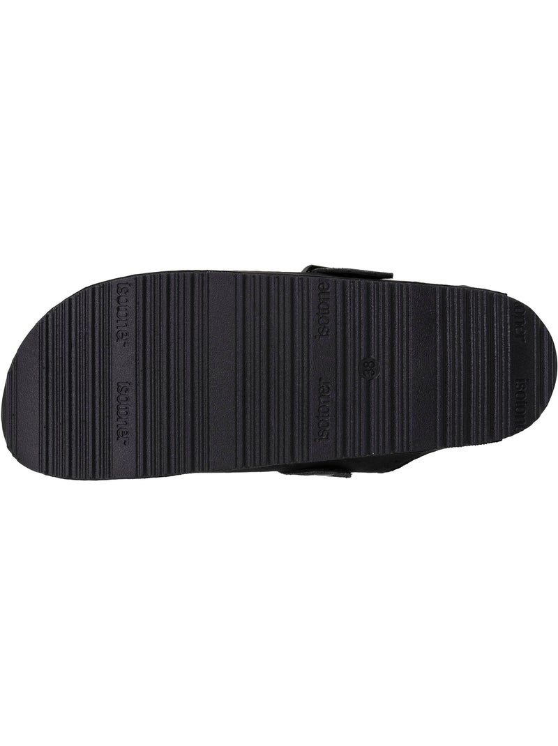Sabots semelle extra-flex, légère, patch talon ultra confort  Isotoner Noir Bordeaux - Kiabi