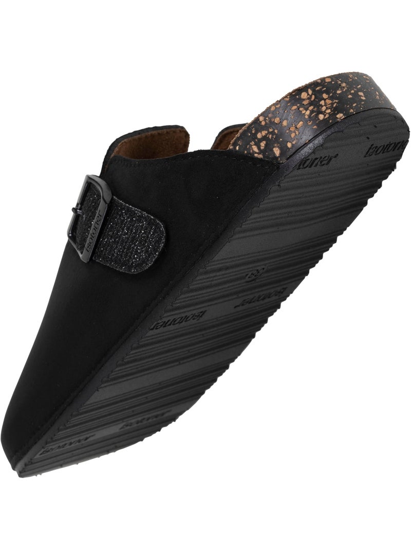 Sabots semelle extra-flex, légère, patch talon ultra confort  Isotoner Noir Bordeaux - Kiabi