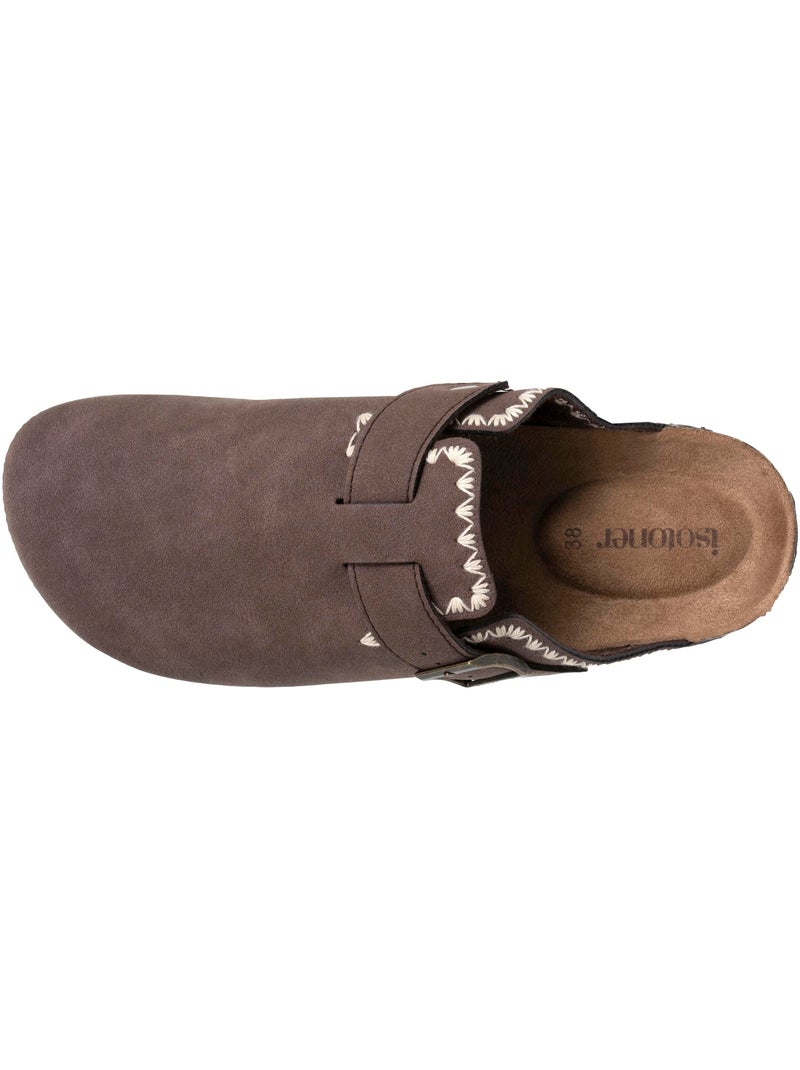 Sabots semelle extra-flex, légère, patch talon ultra confort Marron chocolat - Kiabi