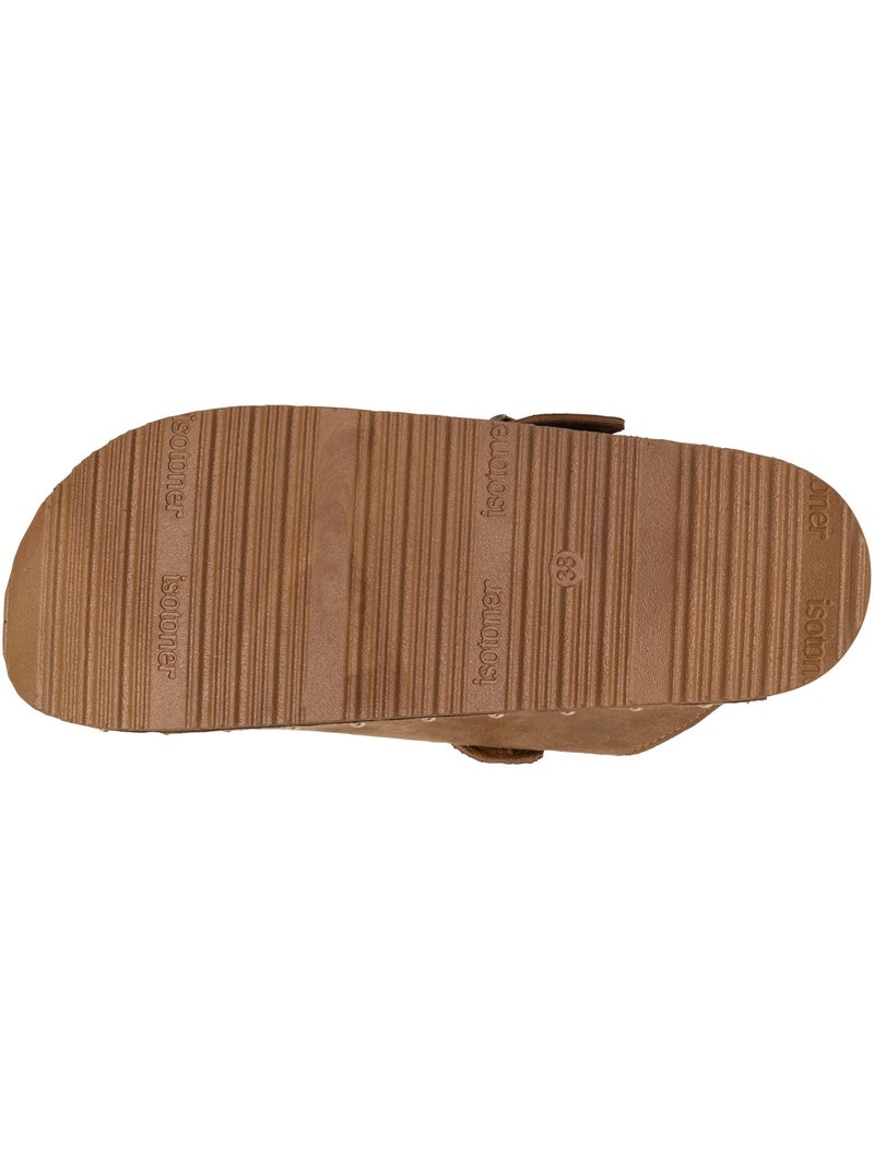 Sabots semelle extra-flex, légers, patch talon confort Camel - Kiabi