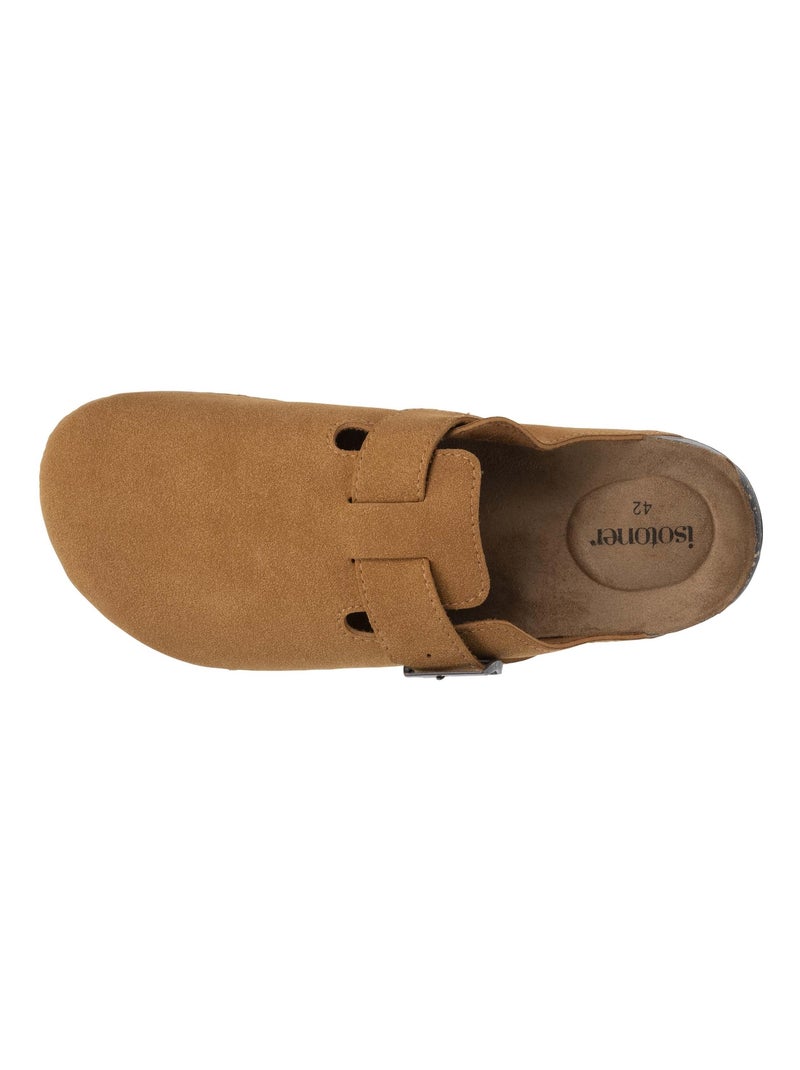 Sabots semelle extra-flex, légers, patch talon confort  Isotoner Camel - Kiabi