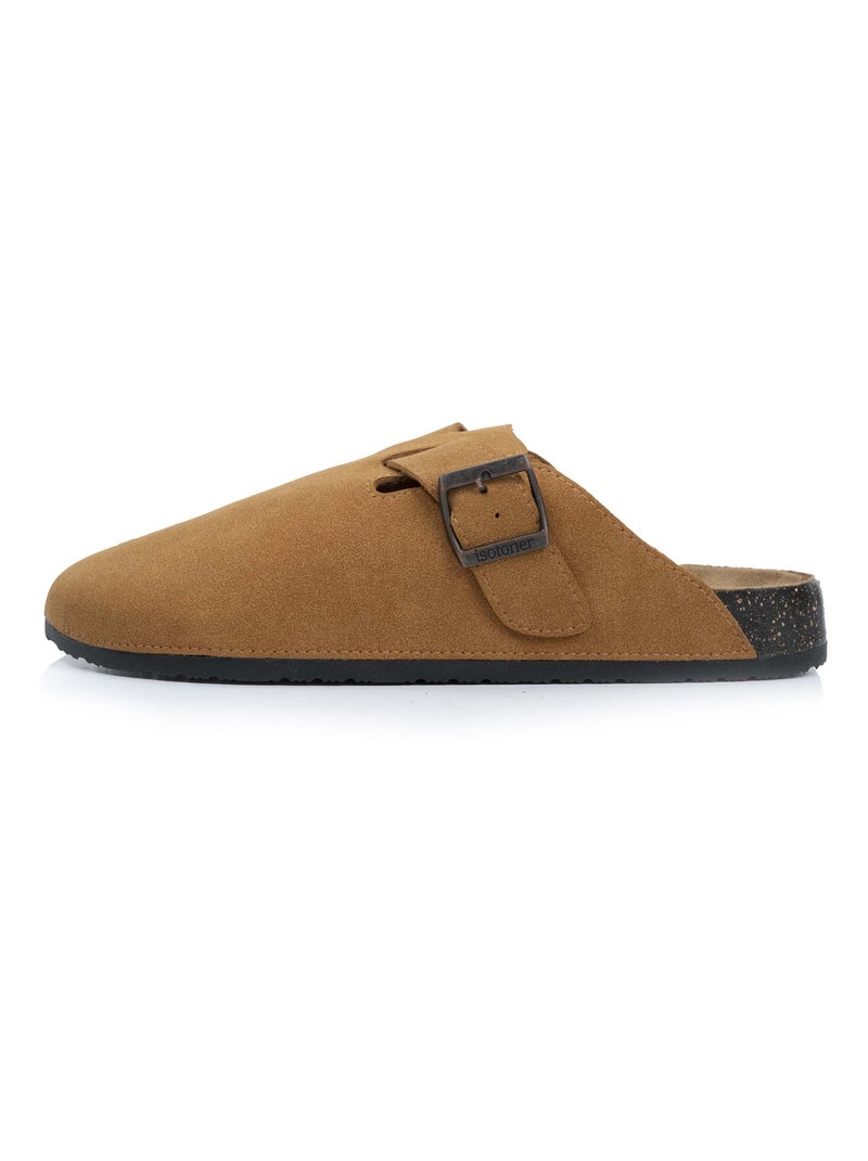 Sabots semelle extra-flex, légers, patch talon confort  Isotoner Camel - Kiabi