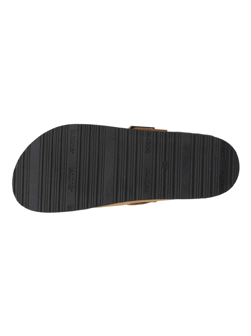 Sabots semelle extra-flex, légers, patch talon confort  Isotoner Camel - Kiabi