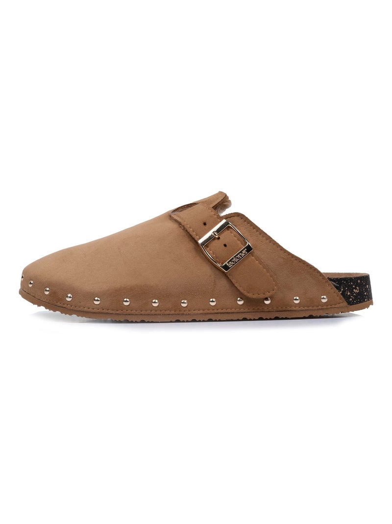 Sabots semelle extra-flex, légers, patch talon confort  Isotoner Camel - Kiabi
