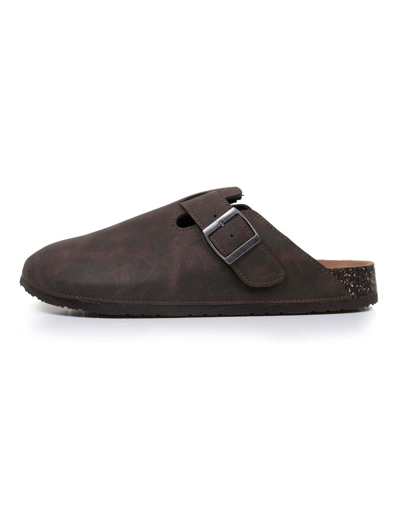Sabots semelle extra-flex, légers, patch talon confort  Isotoner Marron - Kiabi