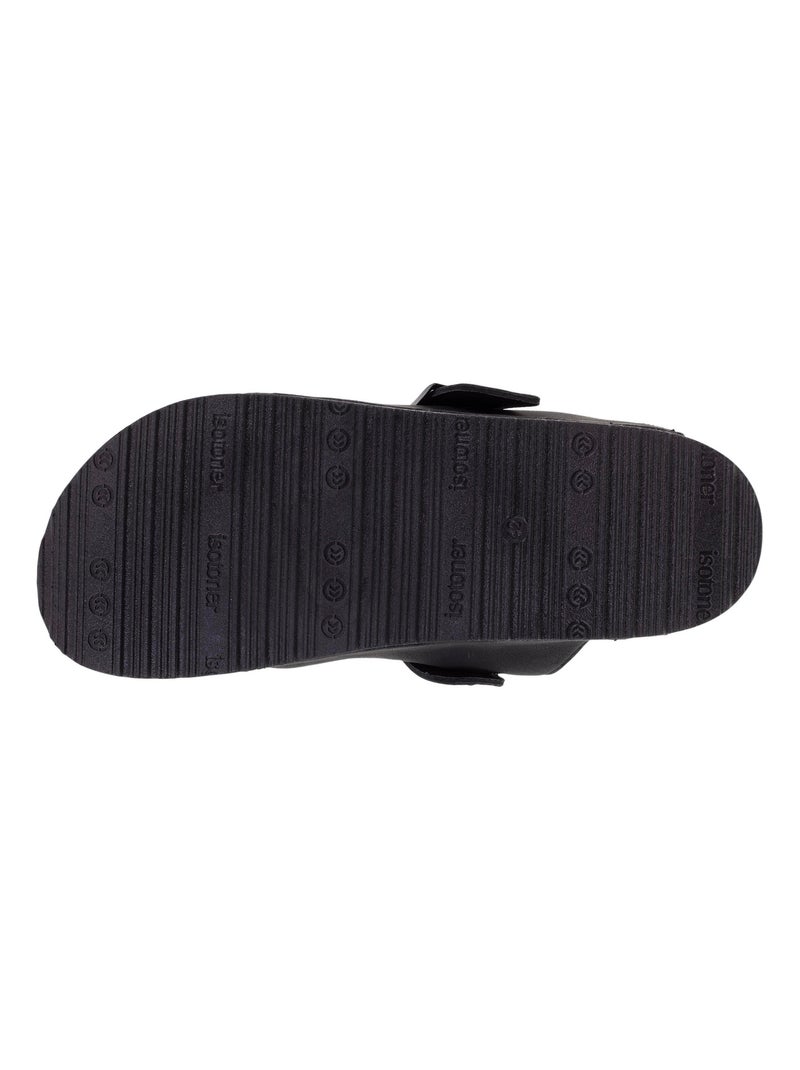 Sabots semelle extra-flex, légers, patch talon confort  Isotoner Noir - Kiabi