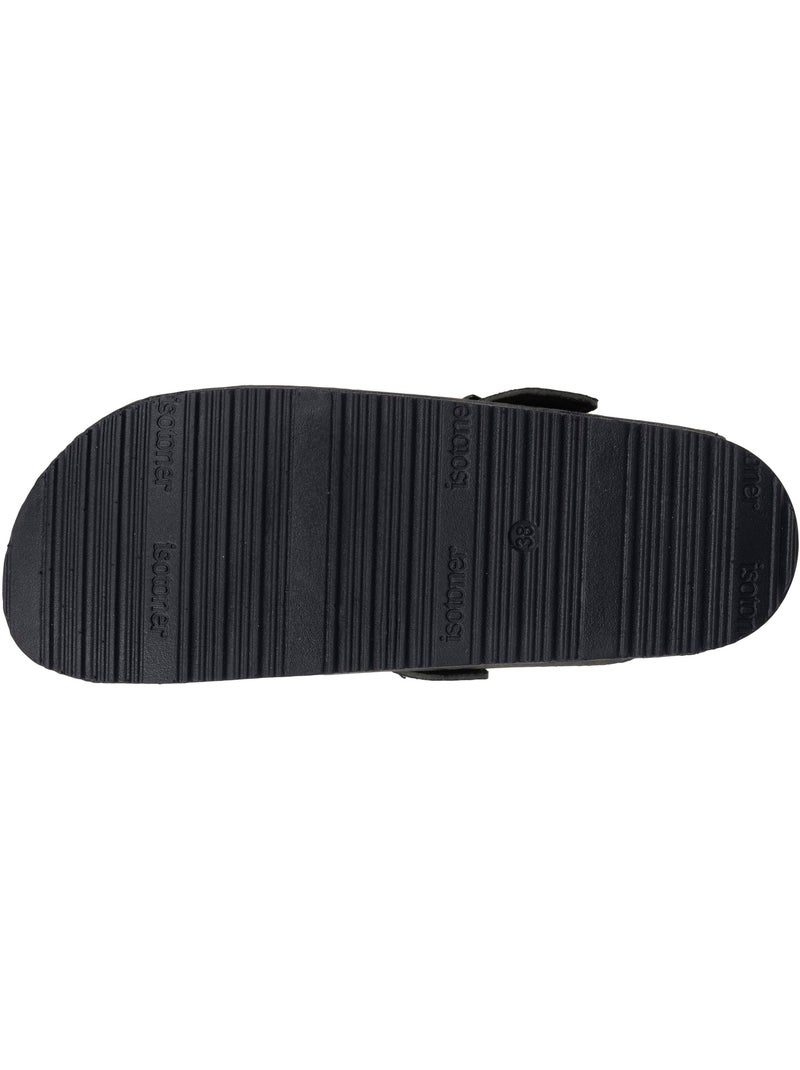 Sabots semelle extra-flex, légers, patch talon confort  isotoner Noir Kaki Noir - Kiabi