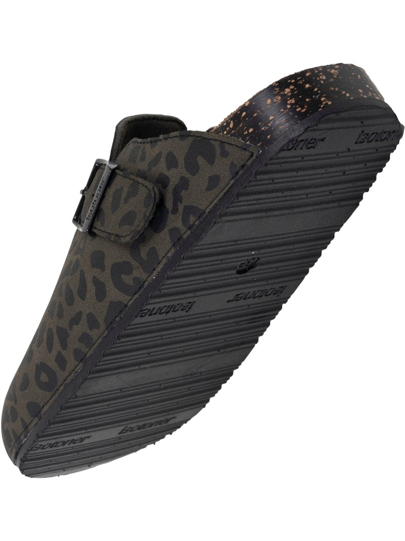 Sabots semelle extra-flex, légers, patch talon confort  isotoner Noir Kaki Noir - Kiabi