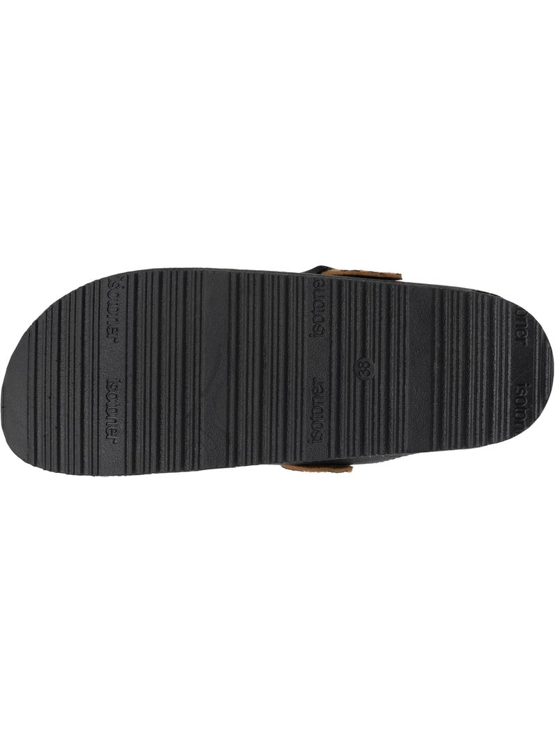 Sabots semelle extra-flex, légers, patch talon confort Noir Noir Blanc - Kiabi