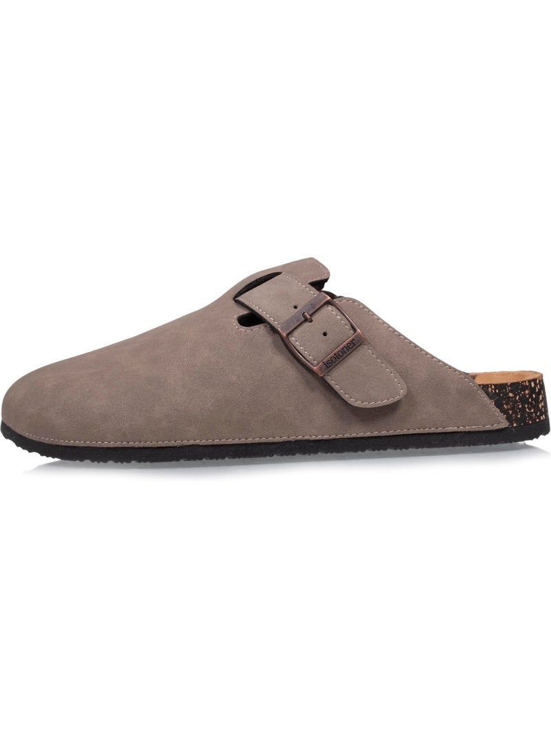Sabots semelle extra-flex, légers, patch talon confort Taupe - Kiabi