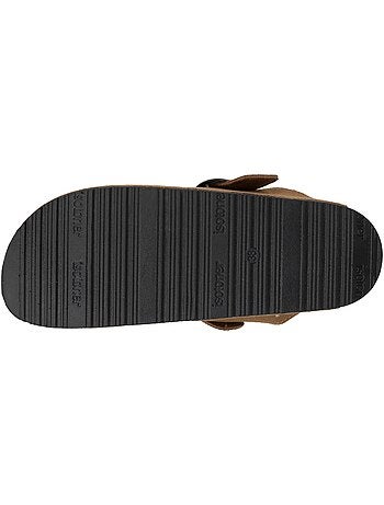 Sabots semelle intérieure cuir extra-flex - patch talon confort isotoner