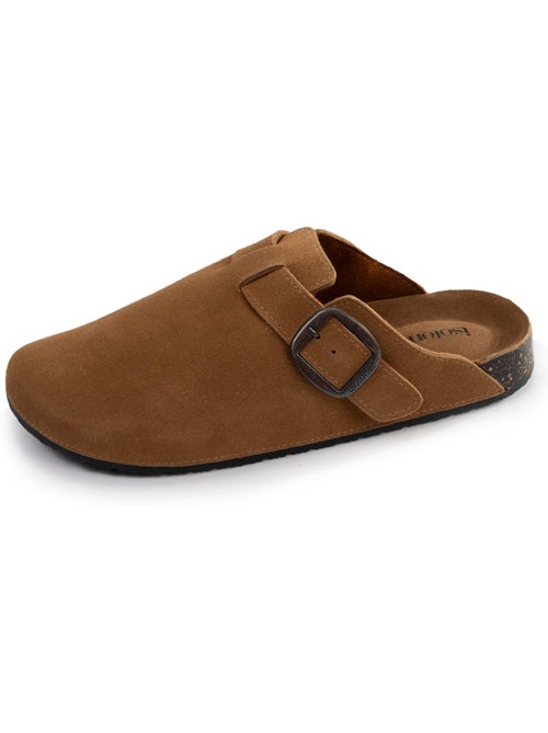 Sabots semelle intérieure cuir extra-flex - patch talon confort  isotoner - Kiabi