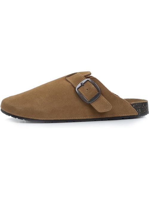 Sabots semelle intérieure cuir extra-flex - patch talon confort  isotoner - Kiabi