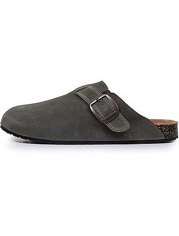 Sabots semelle intérieure cuir extra-flex - patch talon confort isotoner