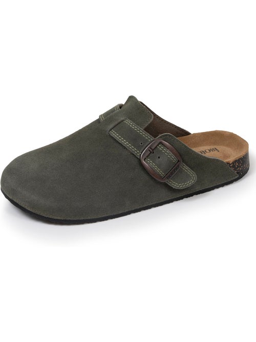 Sabots semelle intérieure cuir extra-flex - patch talon confort isotoner - Kiabi Sabots semelle intérieure cuir extra-flex - patch talon confort isotoner - Kiabi
