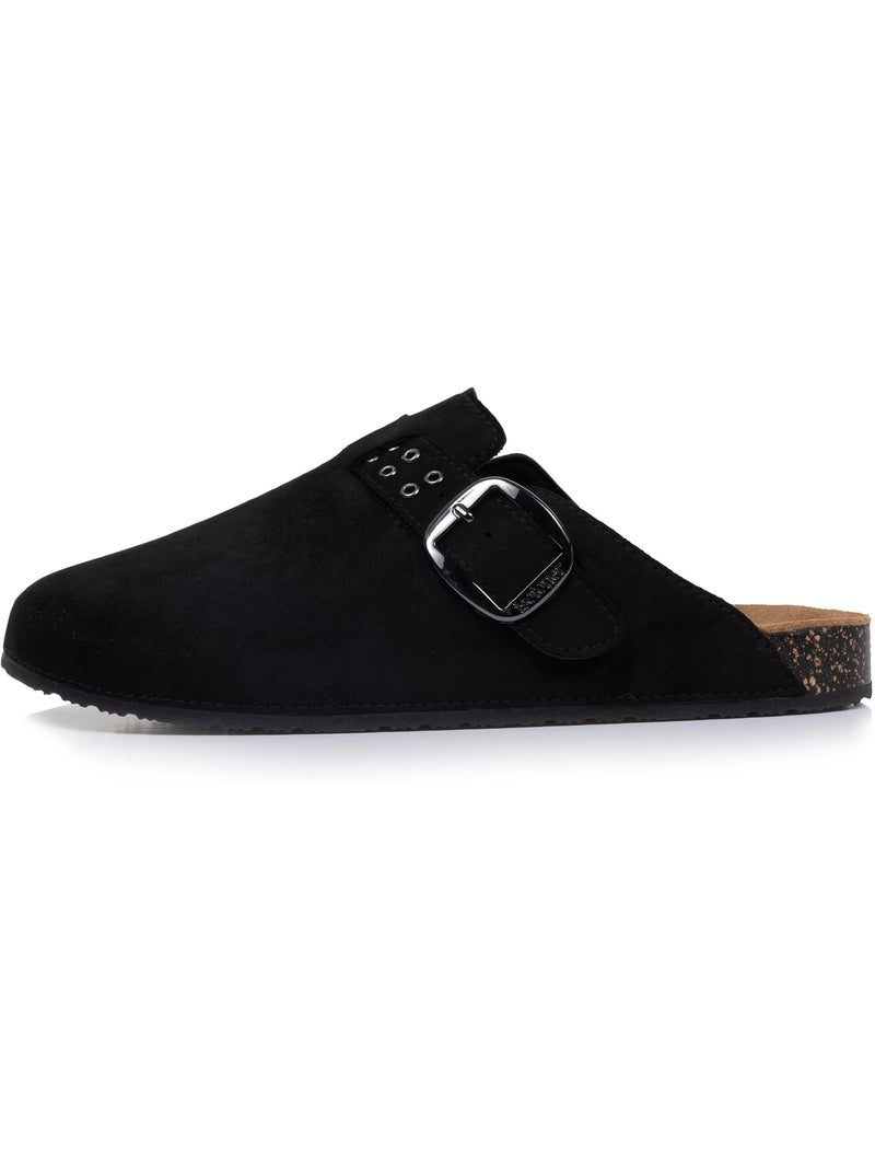 Sabots semelle intérieure cuir extra-flex - Patch talon confort  Isotoner Noir - Kiabi
