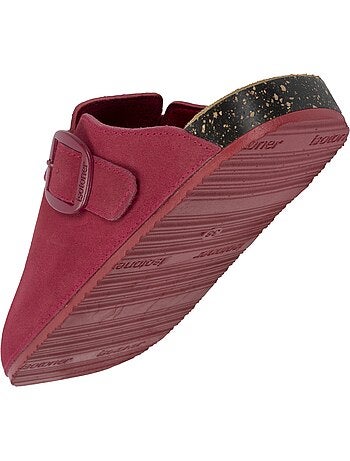 Sabots semelle intérieure cuir extra-flex - patch talon confort isotoner