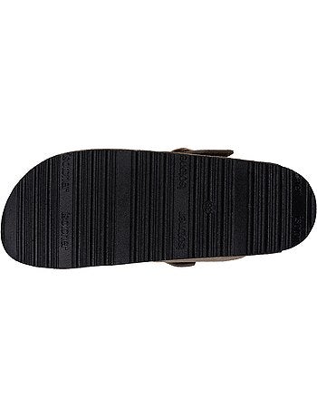 Sabots semelle intérieure cuir extra-flex - patch talon confort isotoner