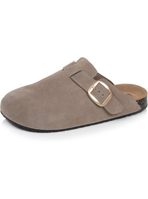 Sabots semelle intérieure cuir extra-flex - patch talon confort isotoner - Kiabi Sabots semelle intérieure cuir extra-flex - patch talon confort isotoner - Kiabi