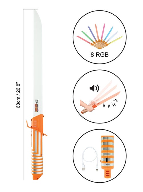 Sabre Laser LED Naruto avec effets sonores - Kiabi