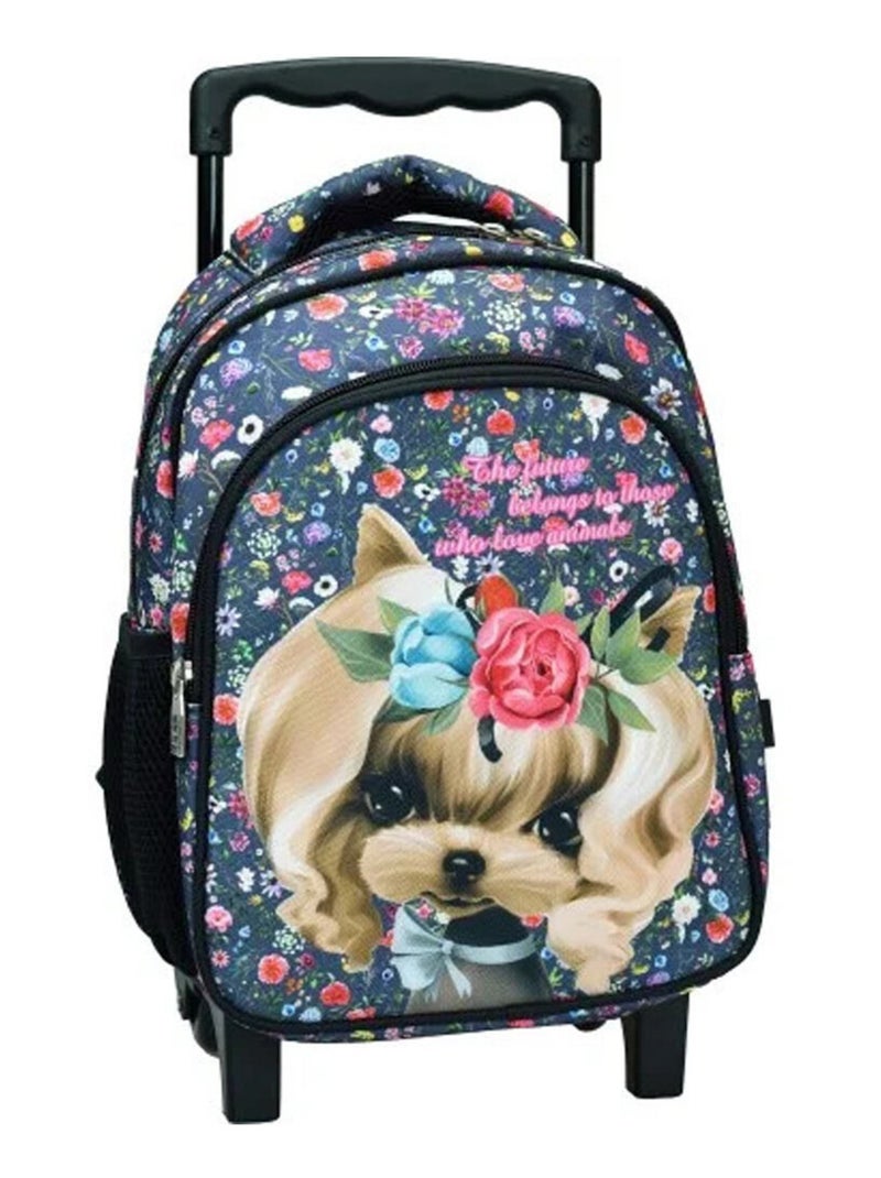 Sac 0 dos roulettes motif chien - Chien Yorke - Qualite9 supe9rieure Multicolore - Kiabi