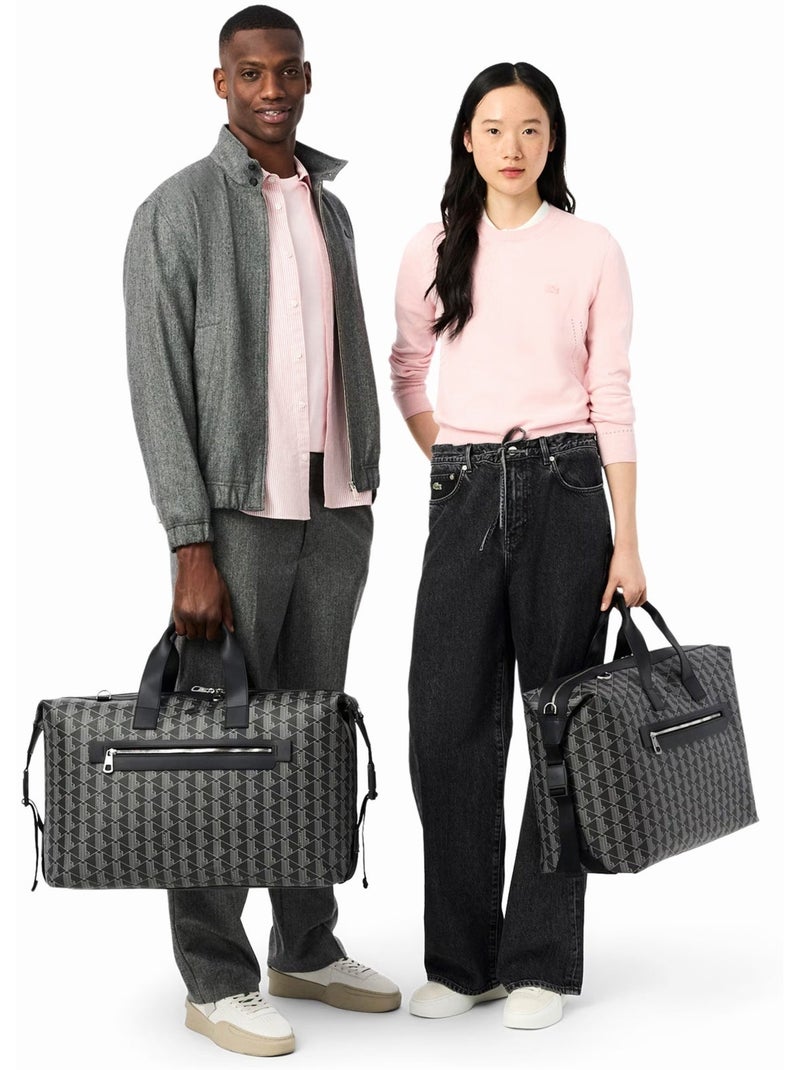 Sac 48h Lacoste The blend Noir Gris Gris - Kiabi