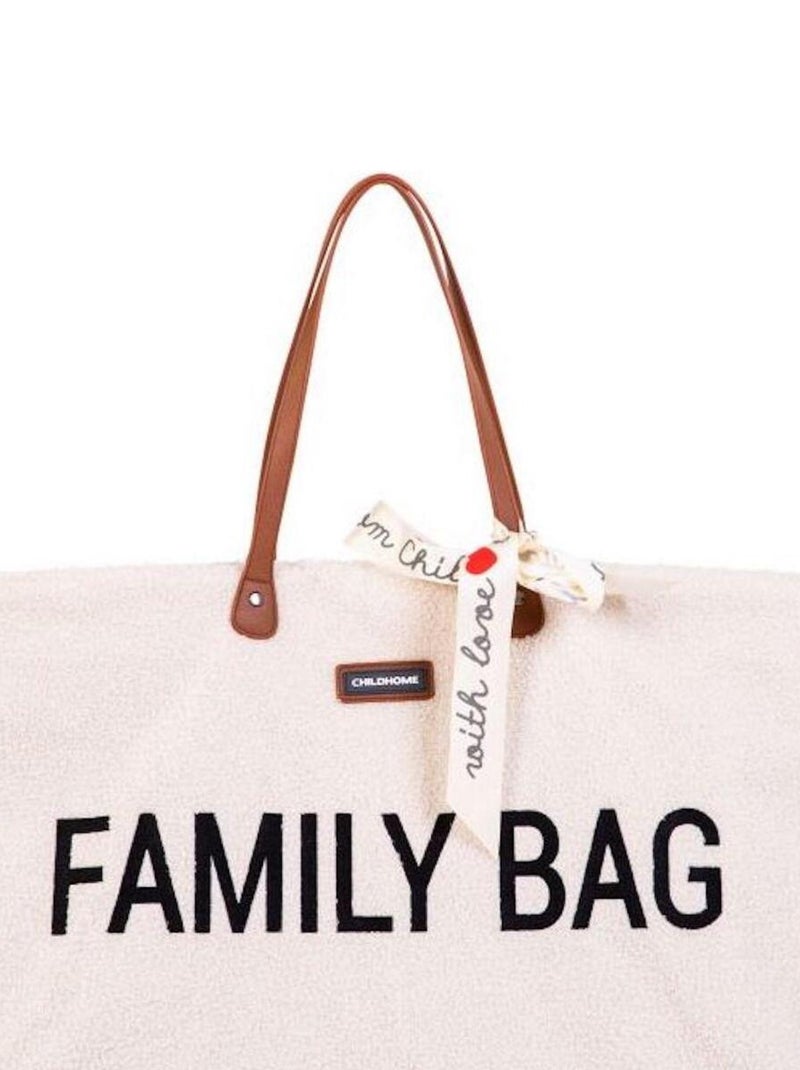 Sac à anses Family bag Teddy écru Ecru - Kiabi