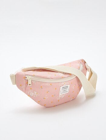 Sac à banane imprimé all-over fleuri en coton