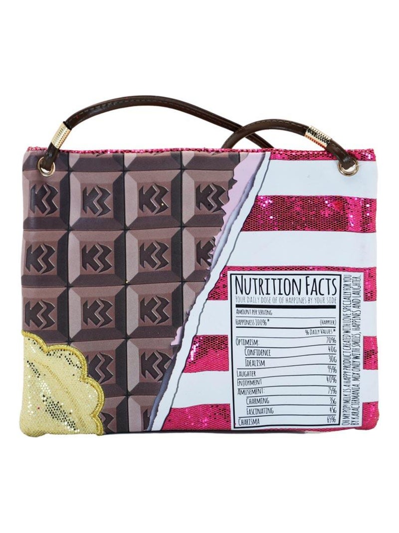 Sac à Bandoulière Action Mini - Oh My Pop! Chocolat - Rose - Taille Unique Rose - Kiabi